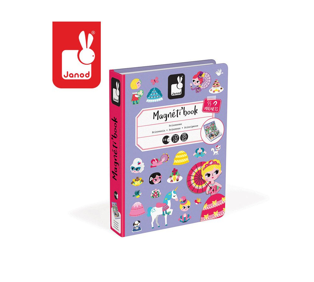Magnetyczna układanka Księżniczki Magnetibook, Janod