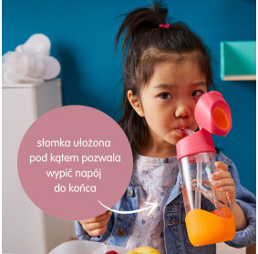 B.box Bidon dla dziecka - butelka na wodę ze słomką tritanowa 450 ml Spearmint