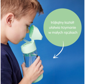 B.box Bidon dla dziecka - butelka na wodę ze słomką tritanowa 450 ml Spearmint