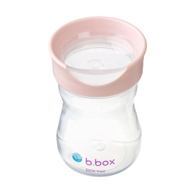 B.box Kubek do nauki picia dla dziecka - kubek treningowy plastikowy 240 ml różowy
