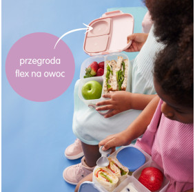 B.box MINI lunchbox dla dzieci, śniadaniówka z przegródkami Lemon Twist