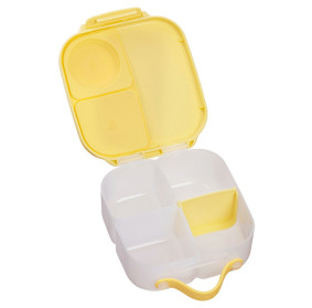 B.box MINI lunchbox dla dzieci, śniadaniówka z przegródkami Lemon Twist