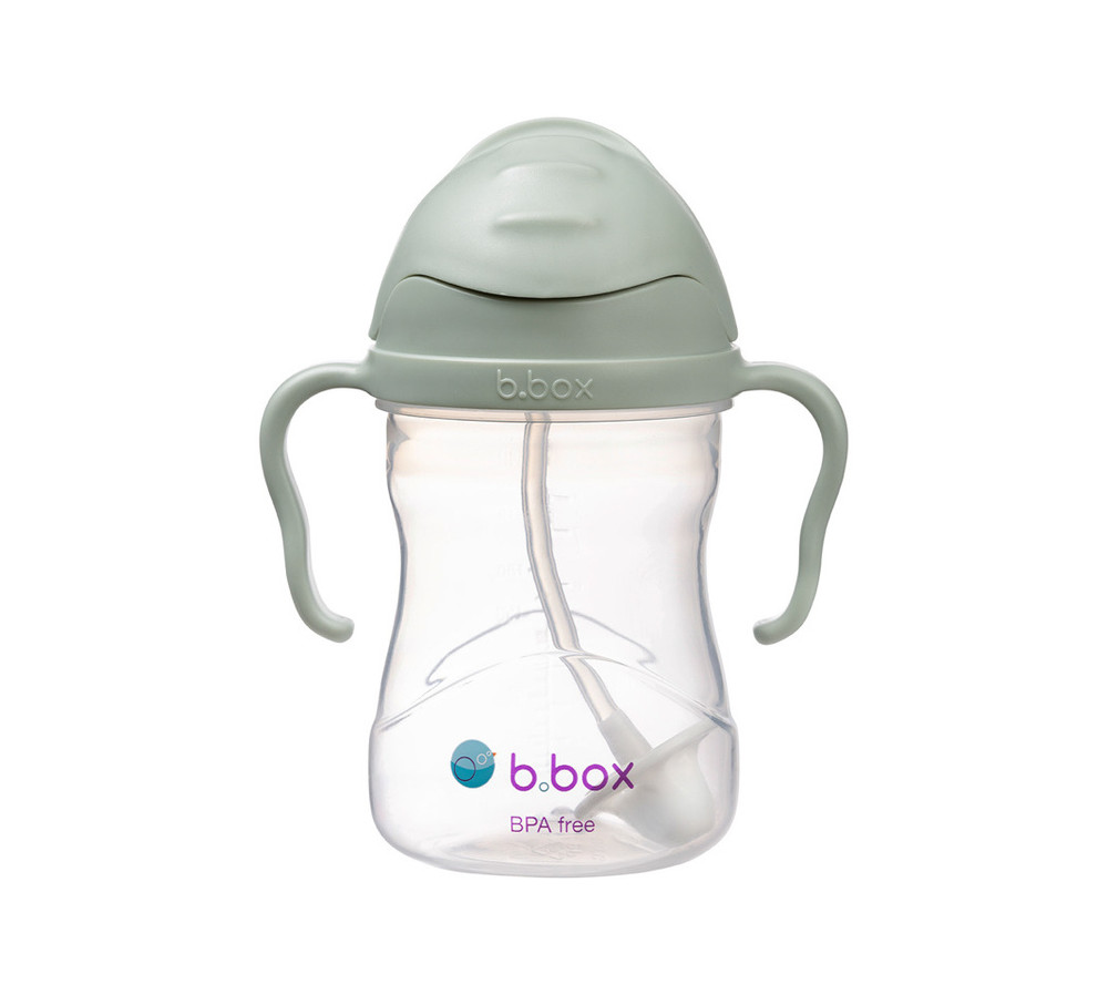 B.box bidon ze słomką 240 ml szałwiowy