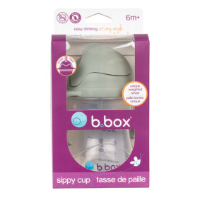 B.box bidon ze słomką 240 ml szałwiowy