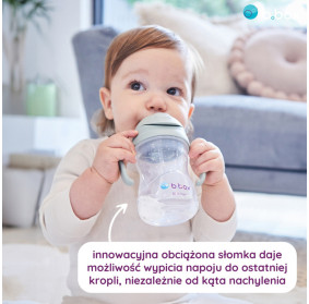 B.box bidon ze słomką 240 ml latte