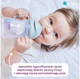 B.box bidon ze słomką 240 ml latte