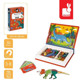 Magnetyczna układanka Dinozaury Magnetibook, Janod