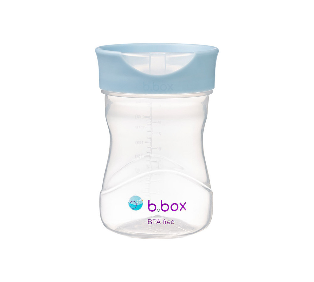 B.box Kubek do nauki picia dla dziecka - kubek treningowy plastikowy 240 ml błękitny