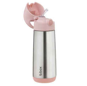 B.box butelka termiczna - bidon dla dzieci ze słomką 500 ml Blush Crush
