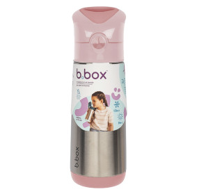 B.box butelka termiczna - bidon dla dzieci ze słomką 500 ml Blush Crush