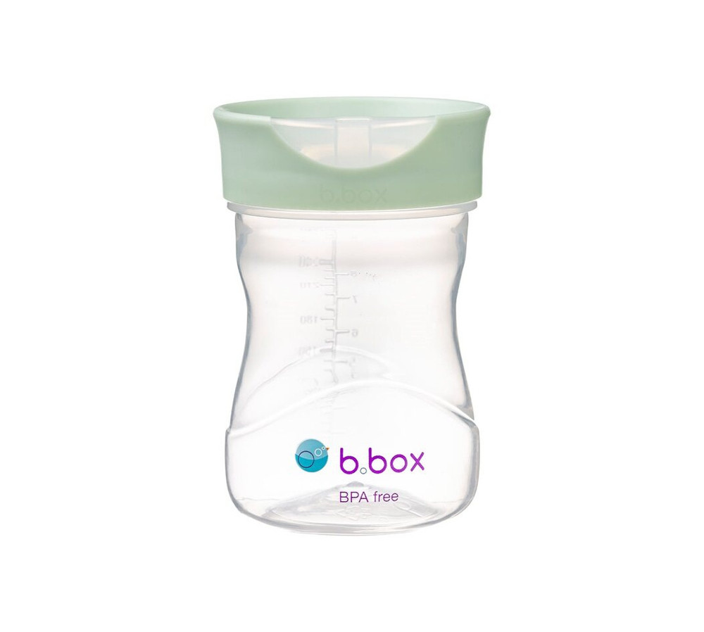B.box Kubek do nauki picia dla dziecka - kubek treningowy plastikowy 240 ml szałwiowy