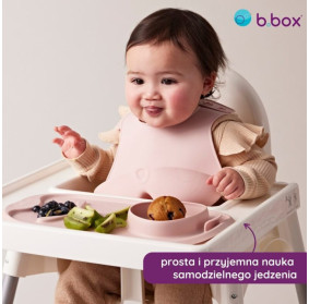 Zwijana mata BLW roll + go do nauki samodzielnego jedzenia dla dzieci latte b.box