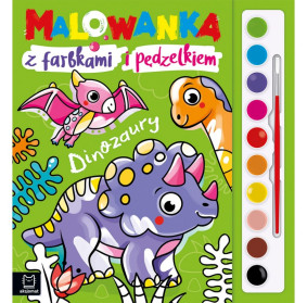 Malowanka z farbkami i...