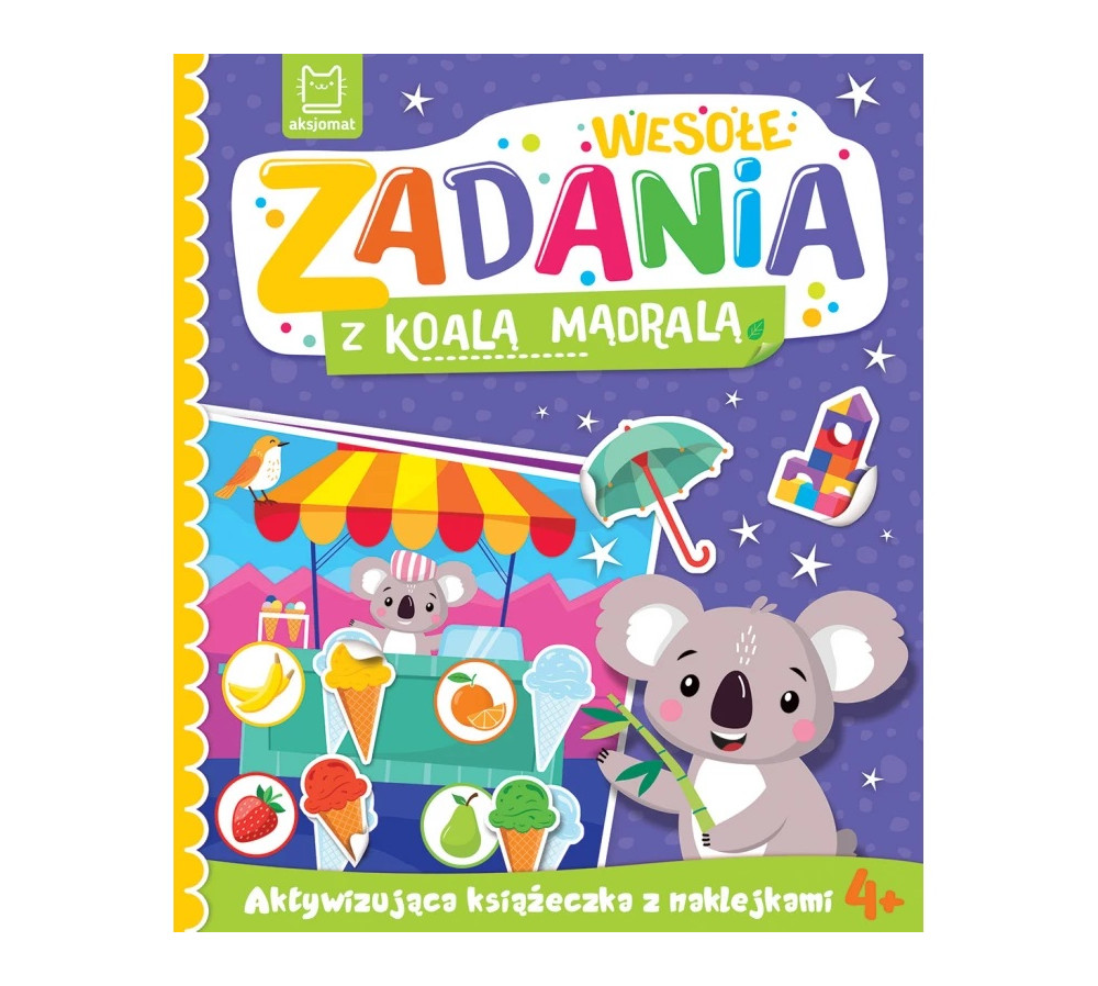Wesołe zadania z koalą mądralą. Aktywizująca książeczka z naklejkami 4+