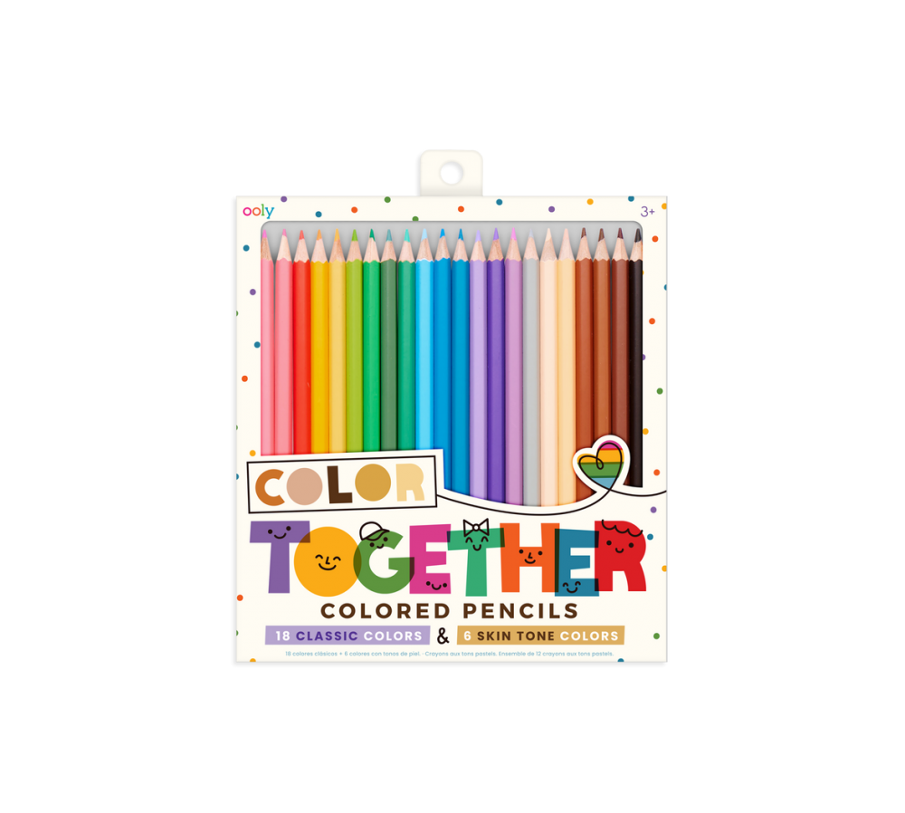 Kredki Ołówkowe, Klasyczne Kolory i Odcienie Karnacji - Color Together Ooly