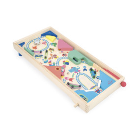 Janod Gra zręcznościowa drewniana Pinball Applepop 5+
