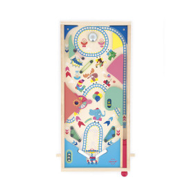 Janod Gra zręcznościowa drewniana Pinball Applepop 5+