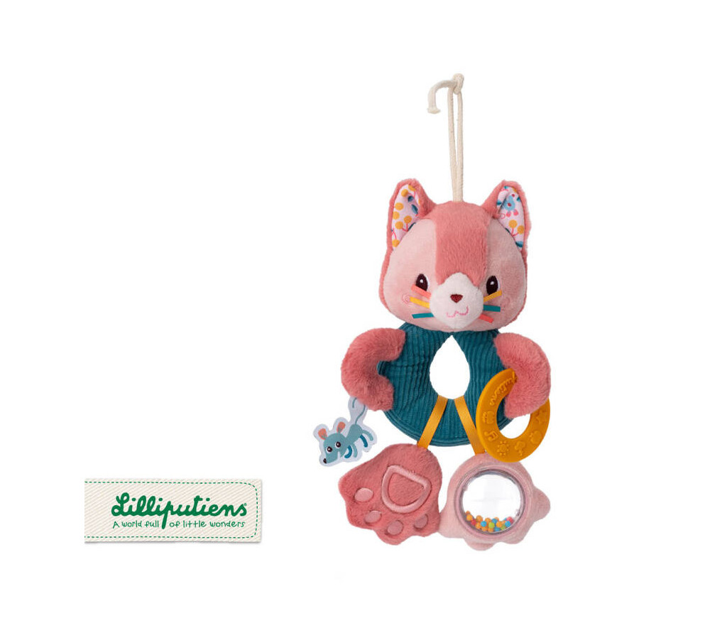 Lilliputiens Grzechotka wielofunkcyjna Kotka Jeanne 9 m+