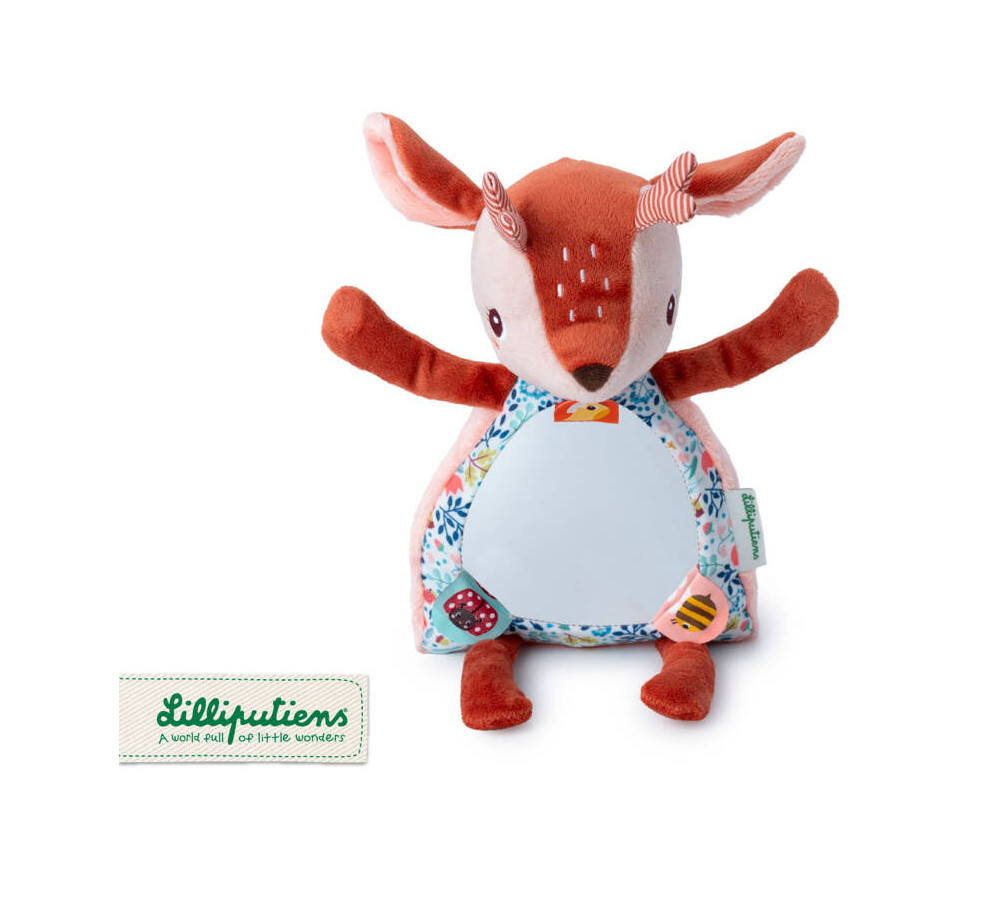 Lilliputiens Przytulanka aktywizująca z lusterkiem "A kuku" Sarenka Stella 6 m+