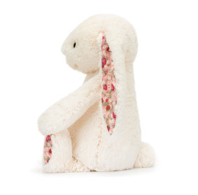 Króliczek z kwiecistymi uszami kremowy "Berry" 18cm