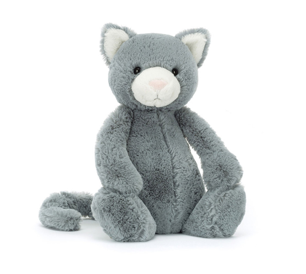 Nieśmiały kotek Szary 31cm, Jellycat