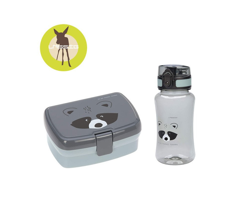 Lassig Zestaw na lunch Lunchbox + Tritanowa butelka - bidon 460 ml About Friends Szop