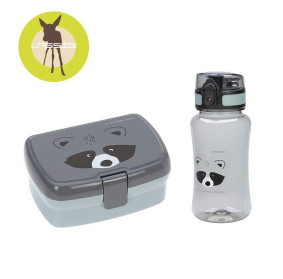 Lassig Zestaw na lunch Lunchbox + Tritanowa butelka - bidon 460 ml About Friends Szop