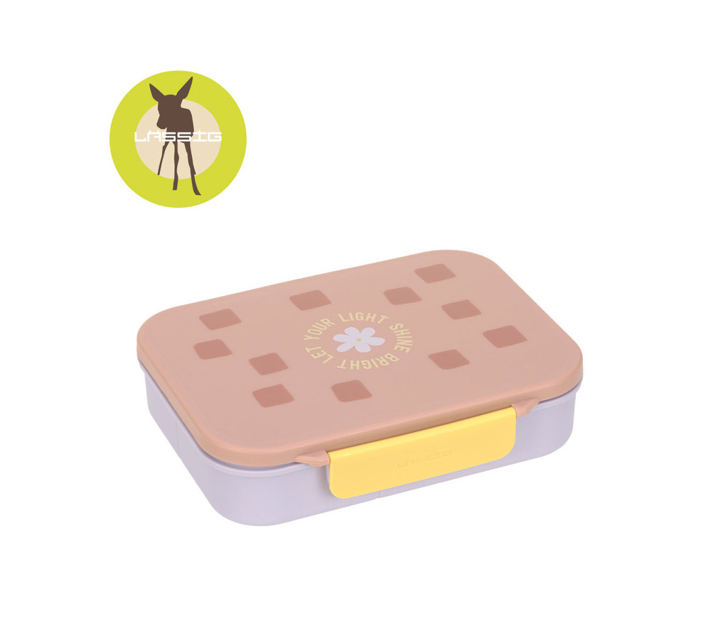 Lassig Lunchbox Bento z przegródkami Pattern Party Rose/lilac