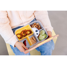 Lassig Lunchbox Bento z przegródkami Pattern Party Rose/lilac