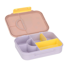 Lassig Lunchbox Bento z przegródkami Pattern Party Rose/lilac