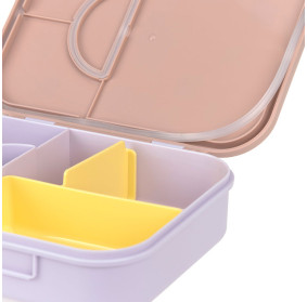 Lassig Lunchbox Bento z przegródkami Pattern Party Rose/lilac