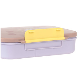 Lassig Lunchbox Bento z przegródkami Pattern Party Rose/lilac