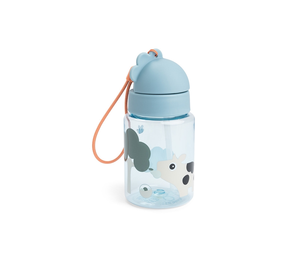 Done by Deer Bidon dla Dziecka 280ml Tiny Farm Blue