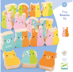 Drewniane Domino Tiny-up DJ01675 DJECO