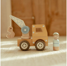 Little Dutch Ciężarówka z dźwigiem FSC	LD2530