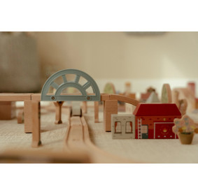 Little Dutch Drewniana kolejka XXL - 114 elementów FSC LD2540