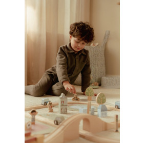 Little Dutch Drewniana kolejka XXL - 114 elementów FSC LD2540