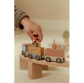 Little Dutch Drewniana kolejka XXL - 114 elementów FSC LD2540