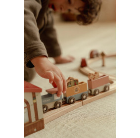 Little Dutch Drewniana kolejka XXL - 114 elementów FSC LD2540