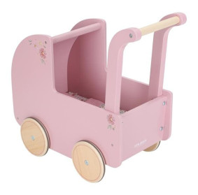 Little Dutch Drewniany wózek dla lalek z pościelą FSC LD2519