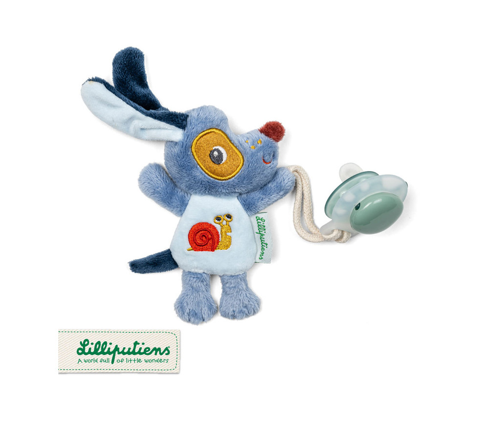 Lilliputiens Zawieszka do smoczka świecąca w ciemności Nocny mini przyjaciel Piesek Jules 0 m+