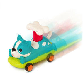 ZESTAW autek PawMobiles – kot i pies z NAPĘDEM push&go B.TOYS