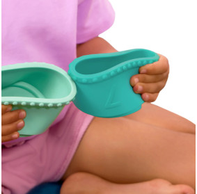 Miękkie kubeczki i klocki sensoryczne 2w1 6m+ Stackin’ Squishies B.TOYS