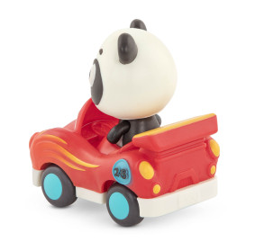 Zestaw 3 miękkich AUTEK sensorycznych z wesołymi PASAŻERAMI Z PANDĄ B.TOYS Light Up Cars