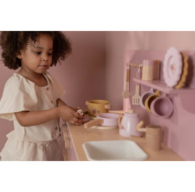 Little Dutch Kuchnia drewniana Różowa FSC