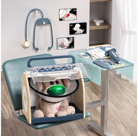 Topbright Pluszowa zabawka interaktywna Dr. Dog | Zestaw edukacyjny małego weterynarza 36m+