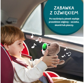 Topbright Pluszowa zabawka interaktywna Dr. Dog | Zestaw edukacyjny małego weterynarza 36m+