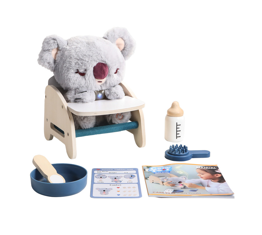 Topbright Pluszowa zabawka interaktywna Baby Koala | Zestaw edukacyjny opiekuna koali 36m+