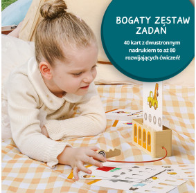 Topbright Logiczne Łamigłówki Edukacyjna gra karciana z kluczem – Poziom podstawowy 36m+