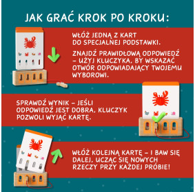 Topbright Logiczne Łamigłówki Edukacyjna gra karciana z kluczem – Poziom podstawowy 36m+